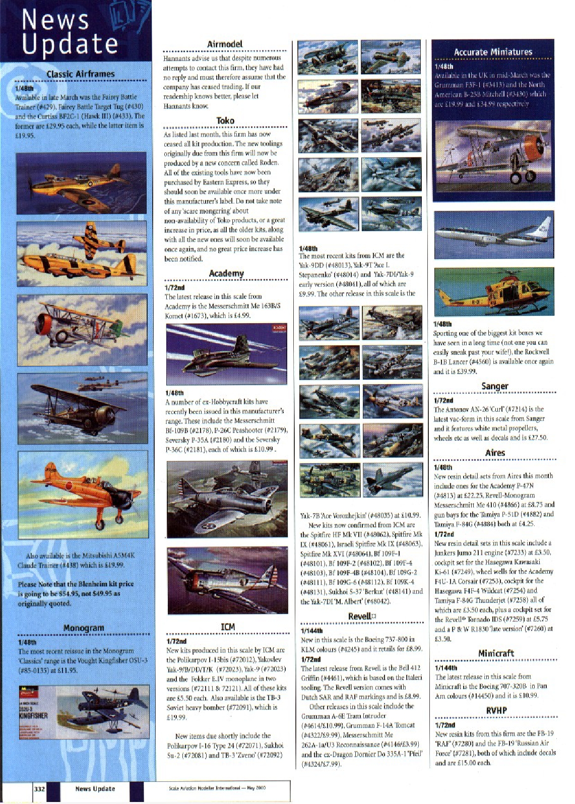 Scale Aviation Modeller International 2000-05
